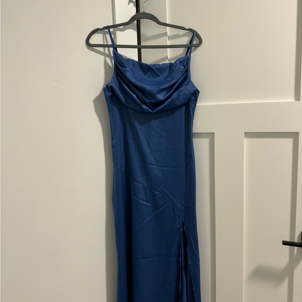 Elegant Blue Women's Dress